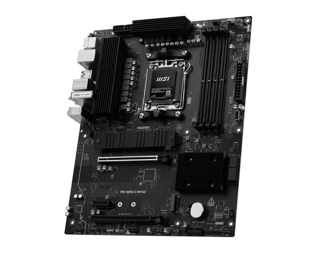 MSI Placa de baza, AM5, DDR5, BT, ATX, Negru 911-7E80-002, PRO B850-S WIFI6E - imagine 3
