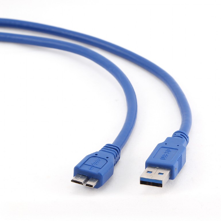 Gembird CABLU alimentare si date, USB 3.0 (T) la Micro-USB 3.0 (T), 3m, albastru, CCP-mUSB3-AMBM-10