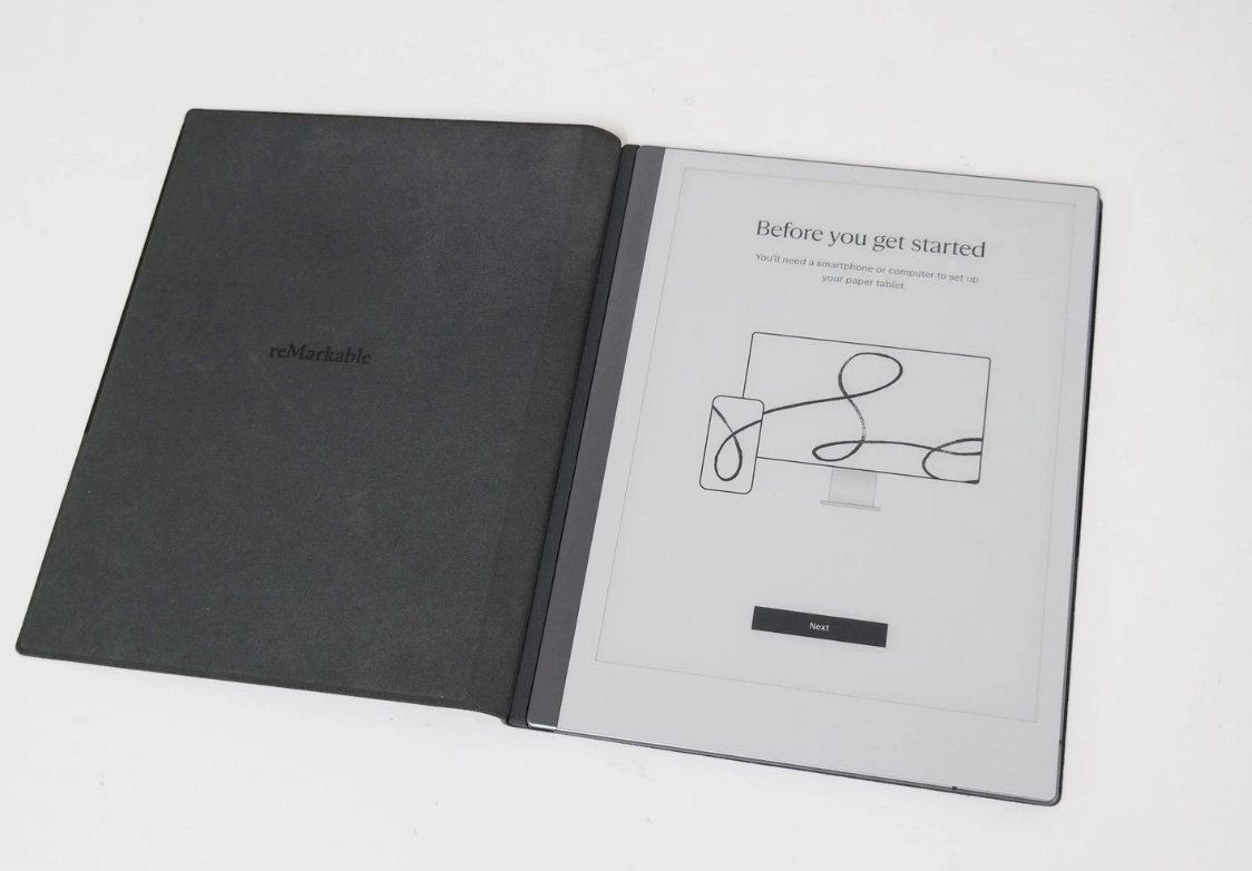 REMARKABLE 2 Paper Tablet with Marker Plus and Premium Leather Book Folio Black, RM115 - imagine 2