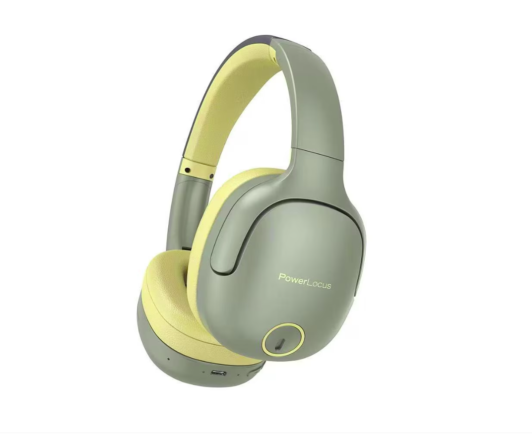POWERLOCUS Casti Over-ear P7, Wireless, Gri, PWL-P7-ASPHT