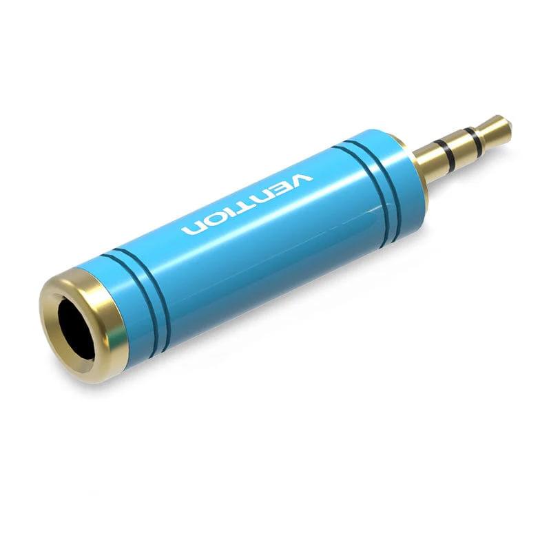 Vention Adaptor audio, Jack 6.35mm (M) la Jack 3.5mm (T), conectori auriti, albastru, VAB-S04-L