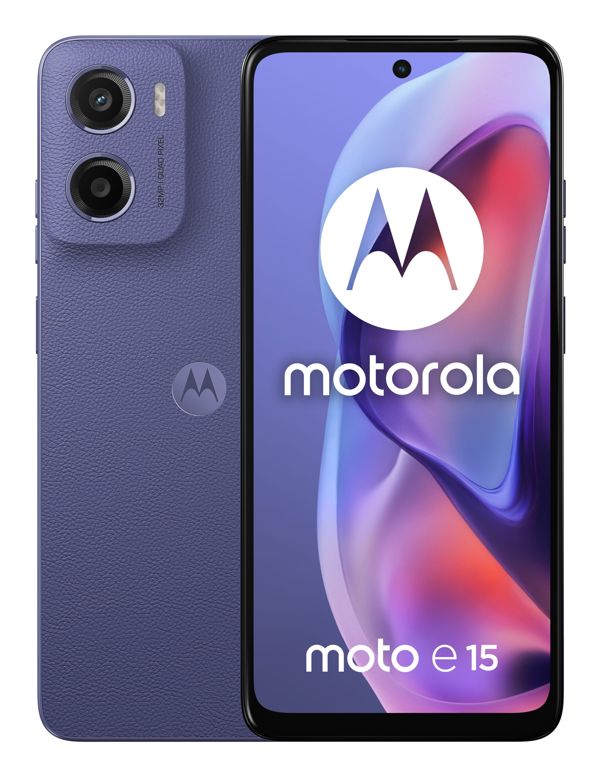 MOTOROLA Smartphone Moto e15 64GB 2GB RAM Dual SIM Fresh Lavander, PB6S0003PL - imagine 2