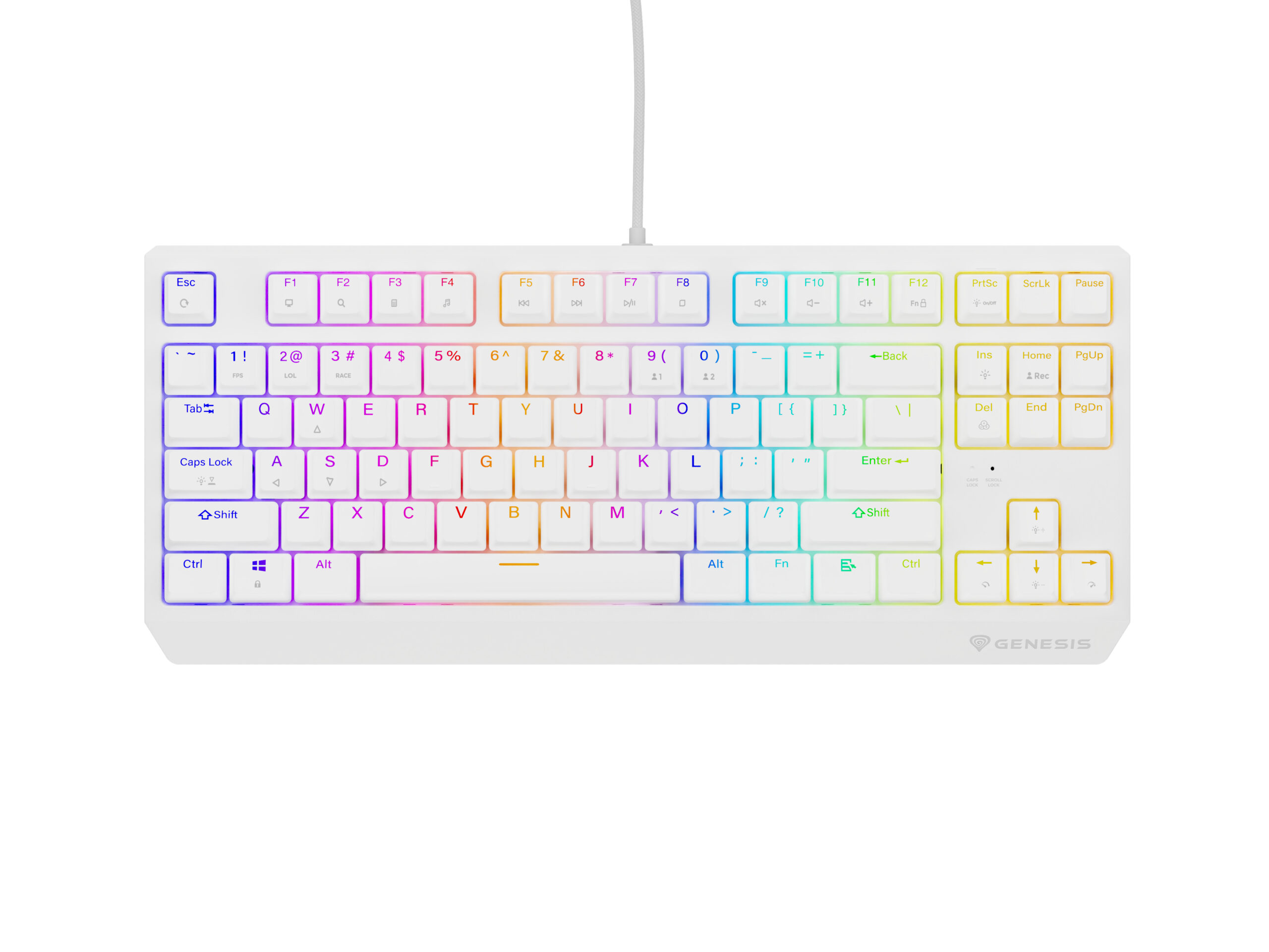 Genesis Tastatura Thor 230 TKL B alb, NKG-2080 - imagine 3