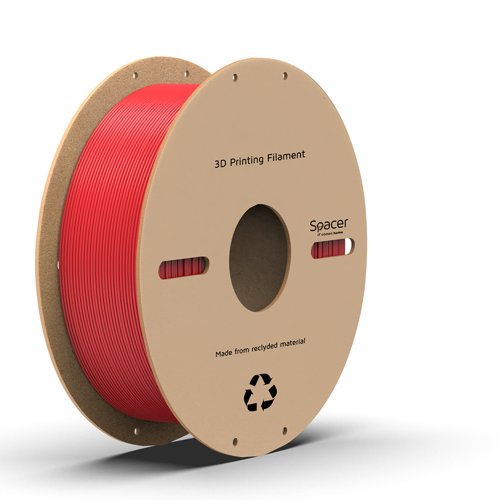 SPACER FILAMENT pt. imprimanta 3D - PLA, 1.75mm diamentru, 1Kg / bobina, SPPF-3DP-PLA1.75-01-RD