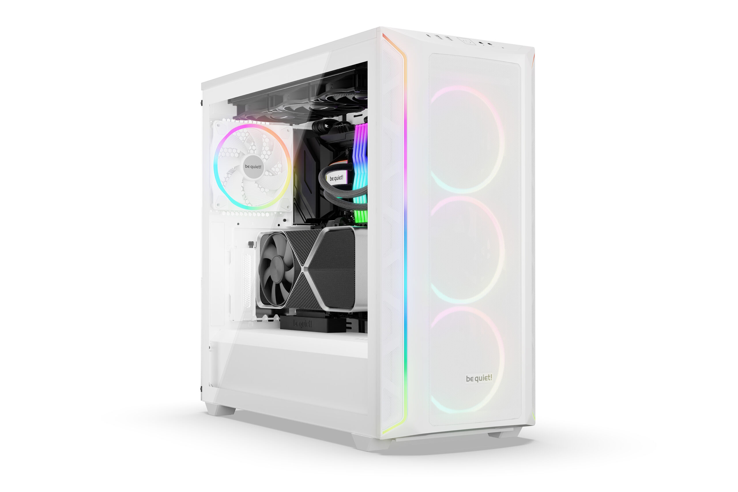 Be Quiet CARCASA Shadow Base 800 FX, middle tower, gaming, fara sursa, PSU shroud, 7 sloturi, BGW64 - imagine 2