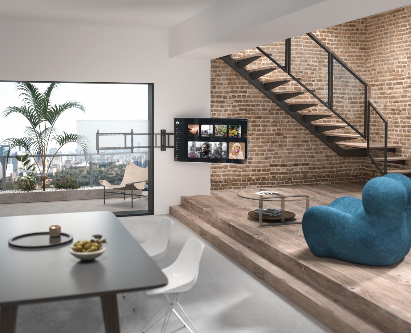 SERIOUX Suport TV Motorizat 32-75 50kg compatibilitate dimensiune ecran 32-75 VESA, SRXA-TVM06 - imagine 8