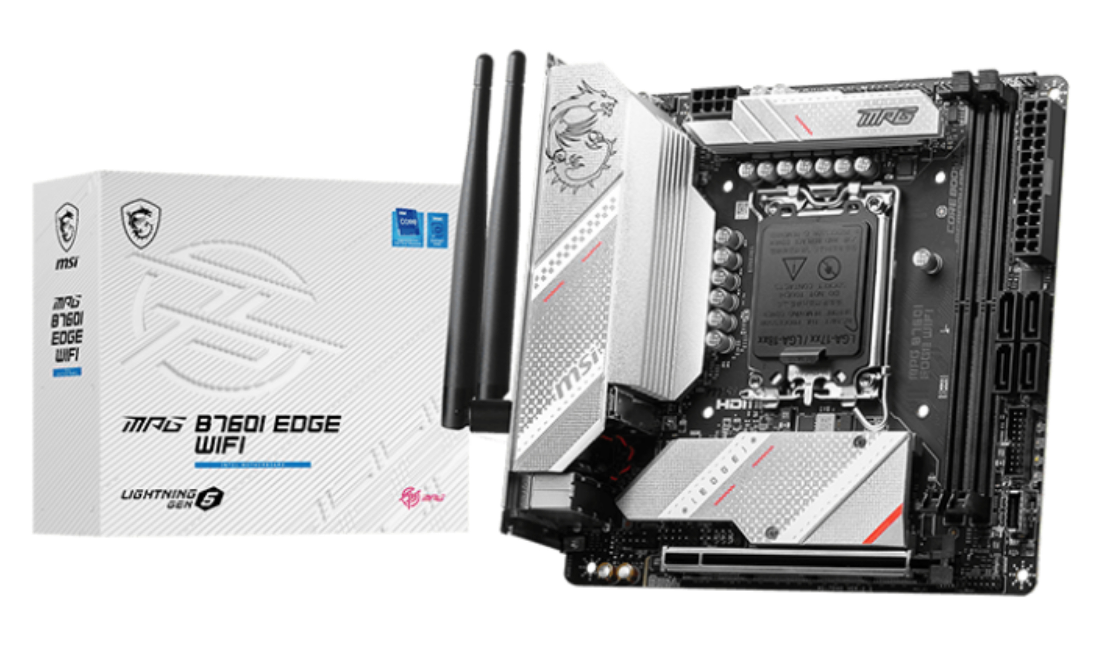 MSI Placa de baza Intel 1700 B760I EDGE WIFI mITX, 7D40-005R