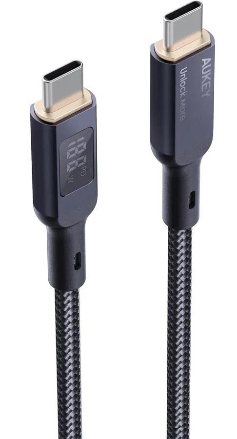 Aukey Cablu alimentare si date, USB Type-C (T) la USB Type-C (T), 1.8m, 480 Mbps, 100W, LLTSN1041219