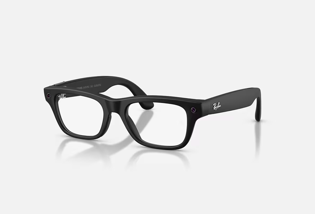 RAYBAN Ray-Ban Meta Blayzer Optics Gen 2 AI Glasses Matte Black/Demo, RW7001 2077 54