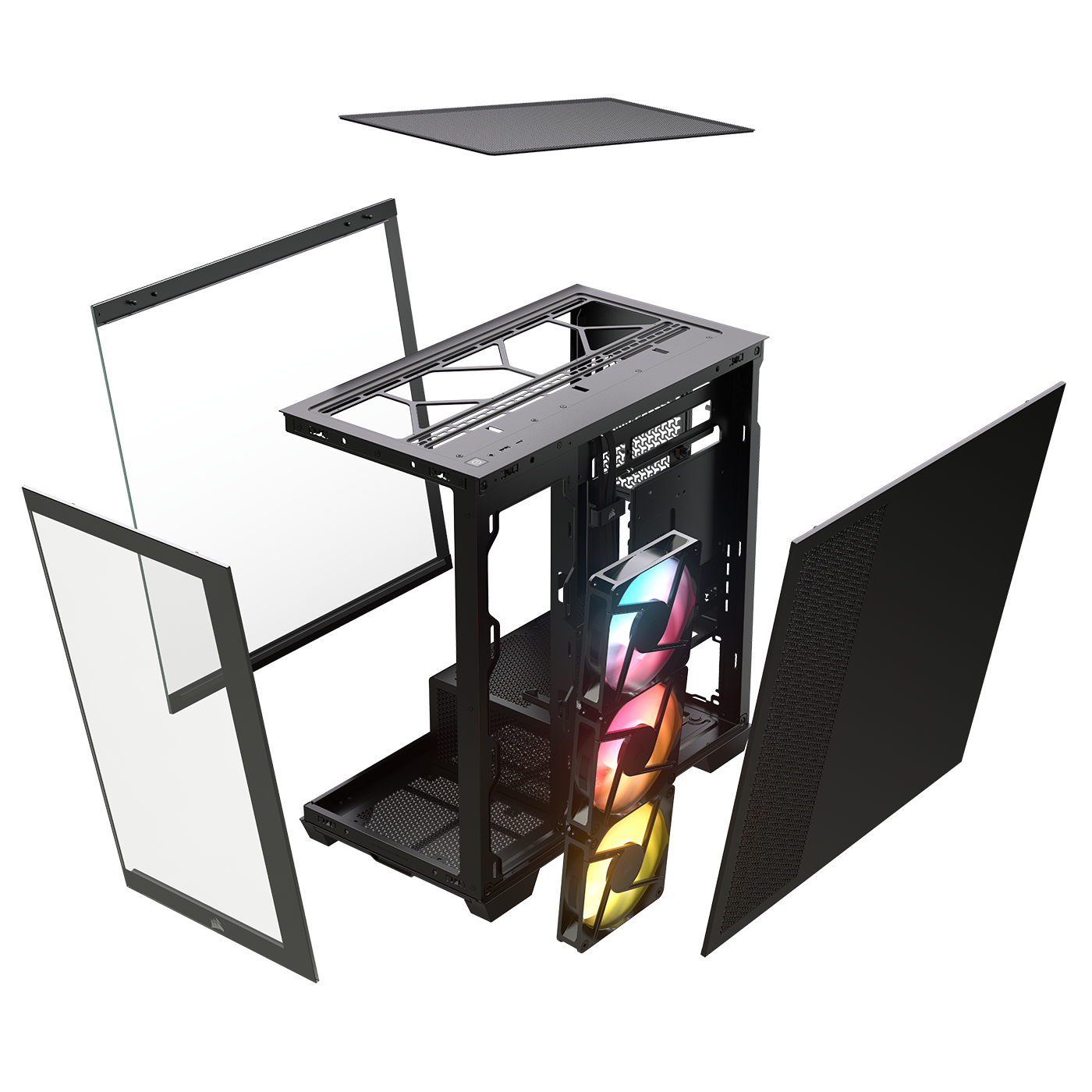 Corsair Carcasa 2800X RS-R ARGB, Micro-ATX, cu 3 ventilatoare incluse RS120-R ARGB, CC-9011347-WW - imagine 10