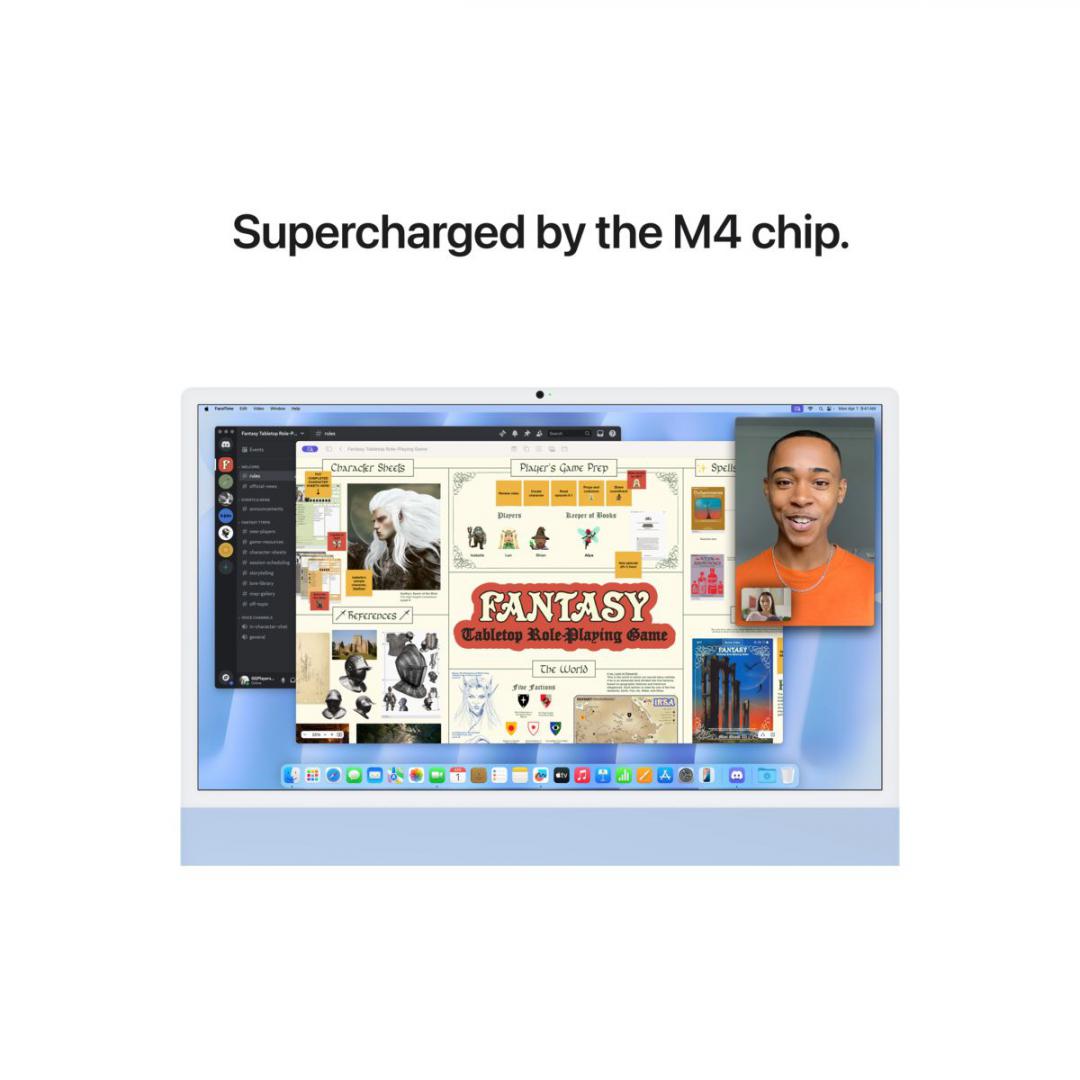 Apple iMAC24 CPU-10C/GPU-10C/16GB/256 INT BL, MWV13RO/A - imagine 6