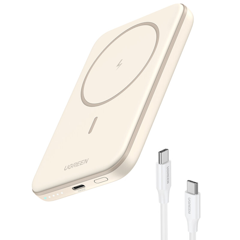 UGreen POWER BANK PB560, 5000mAh, 15W, prindere magnetica Iphone 12 and later, 1 x USB Type-C, 25207