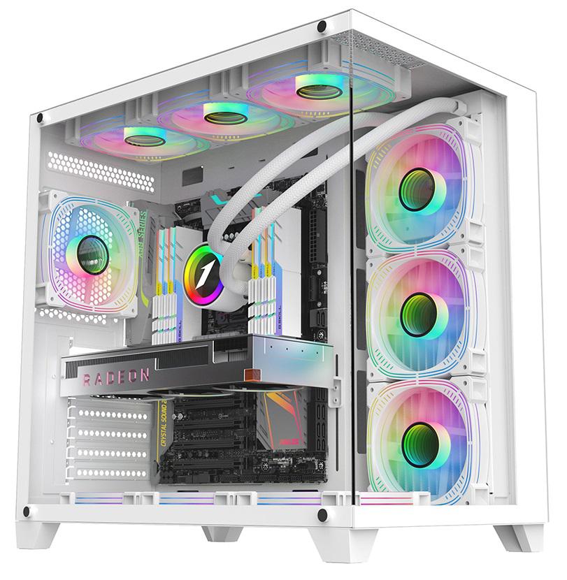 1st PLAYER Carcasa 1STPLAYER Gaming MV8 Cube Tower ALB, MV8 WHITE