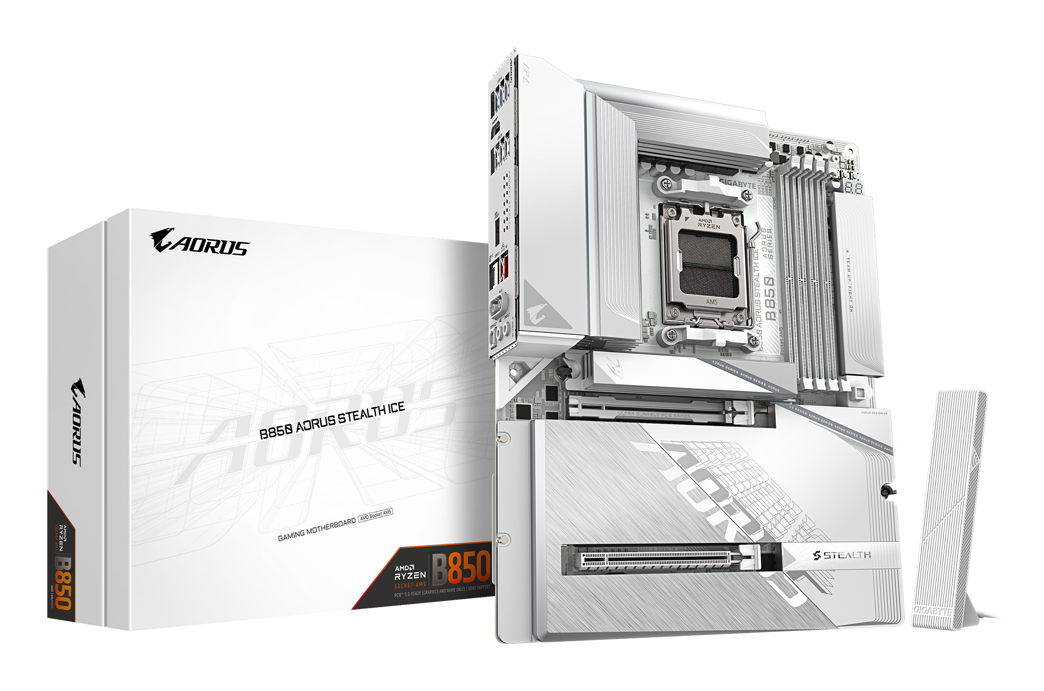 Gigabyte MB B850E AORUS STEALTH ICE AM5, B850 A STEALTH ICE