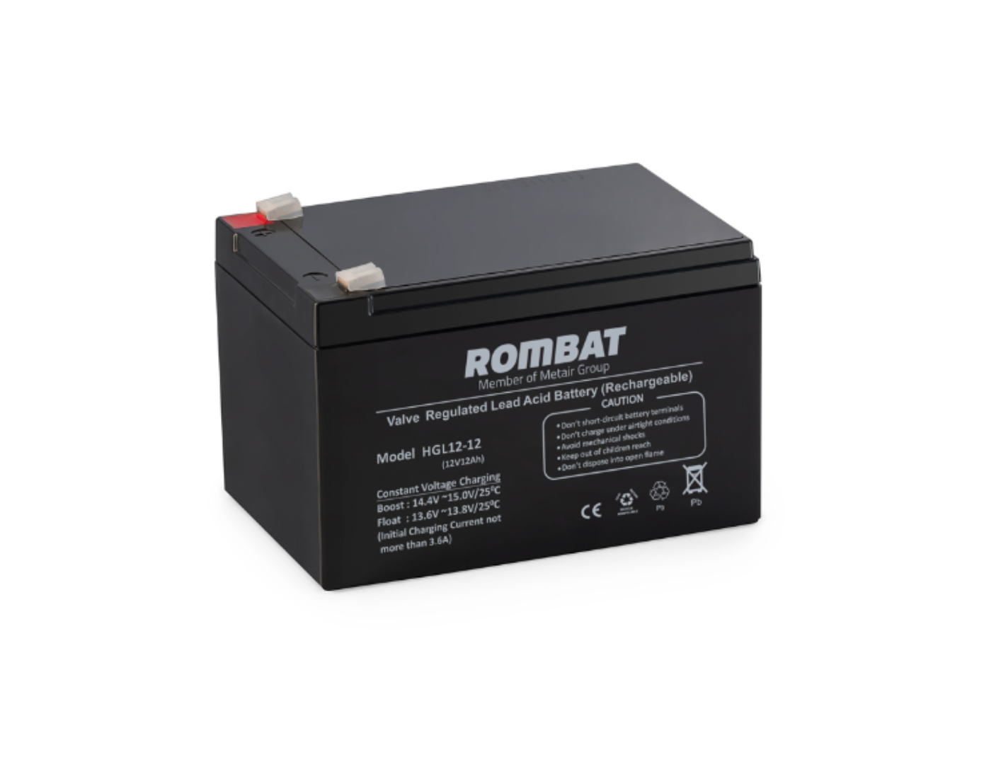 ROMBAT ACUMULATOR STATIONAR PENTRU UPS 12Ah/12V, 151mm x 99mm x 95mm, HGL12-12