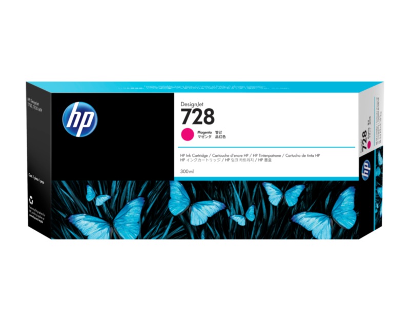 HP Cartus Cerneala Original Magenta, nr.728 pentru DesignJet T730|DesignJet T830, F9K16A