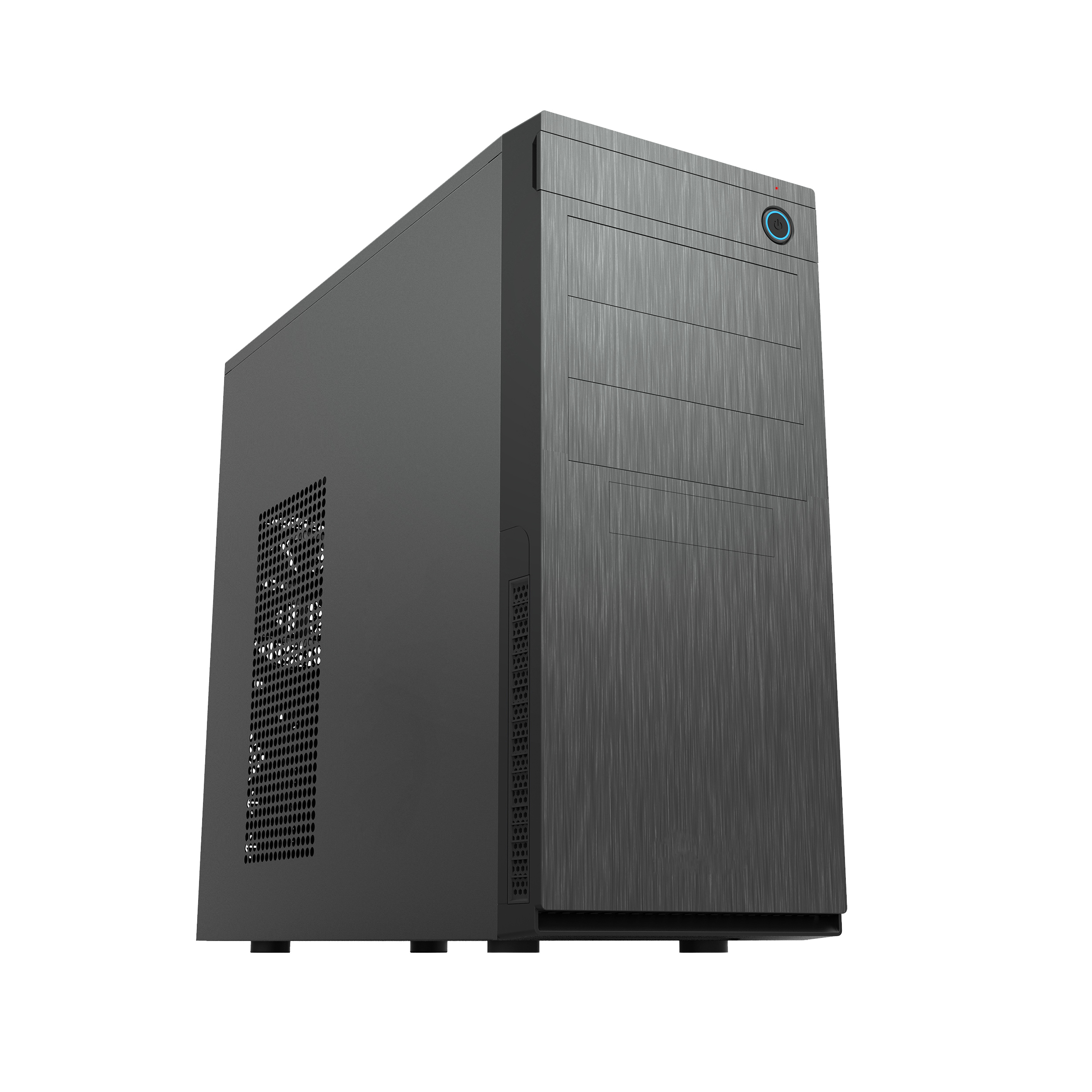 CHIEFTEC CARCASE, "Elox" middle tower Black, 2xUSB 3.0,2x USB 2.0,1x USB typeC, HC-10B-OP