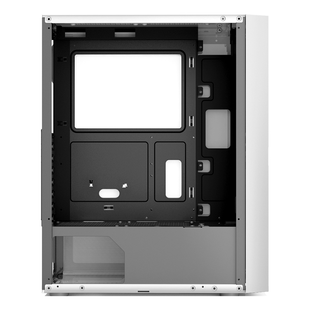 PCCOOLER CARCASA, Middle Tower, ATX, fara sursa, sticla securizata, 3 ventilatoare, MA100 MESH W - imagine 5