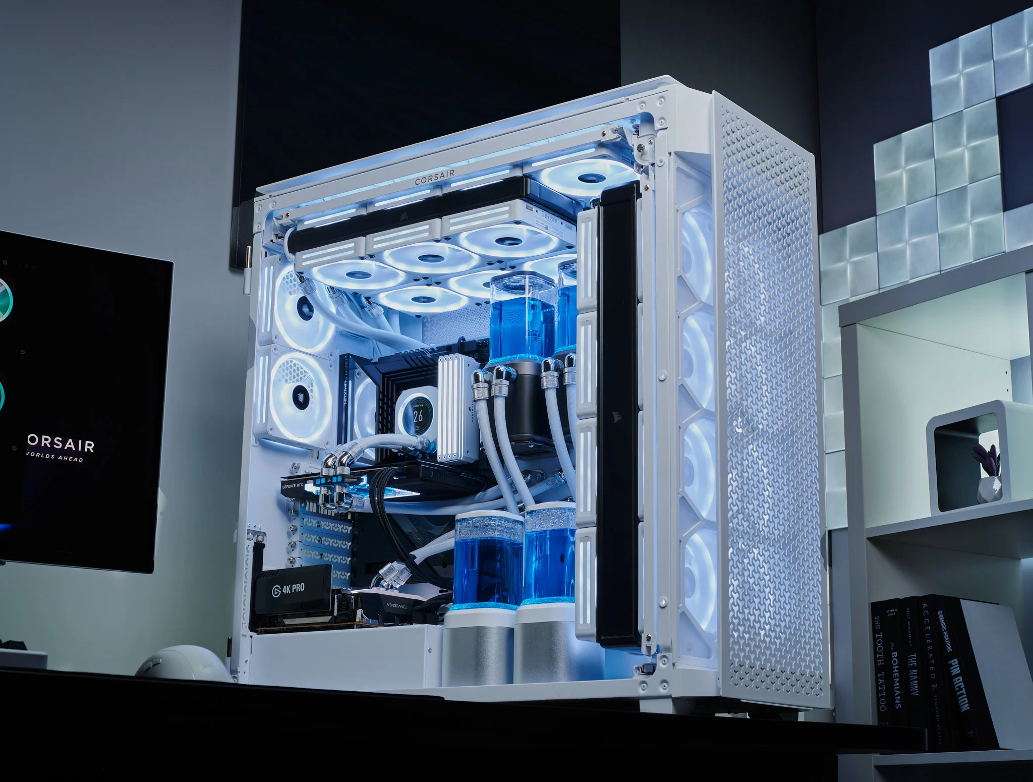 Corsair CR Case 9000D RGB AIR SUPER FT WHITE, CC-9011274-WW - imagine 7