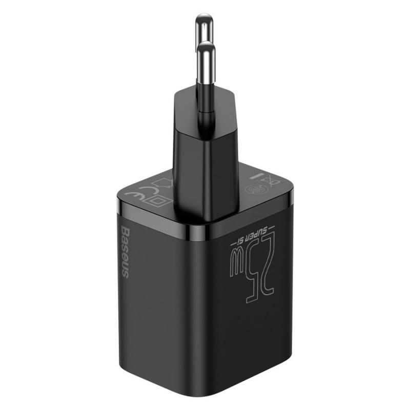 BASEUS Incarcator retea Super Si, 25W, 1 port, Negru, CCSP020101 - imagine 3