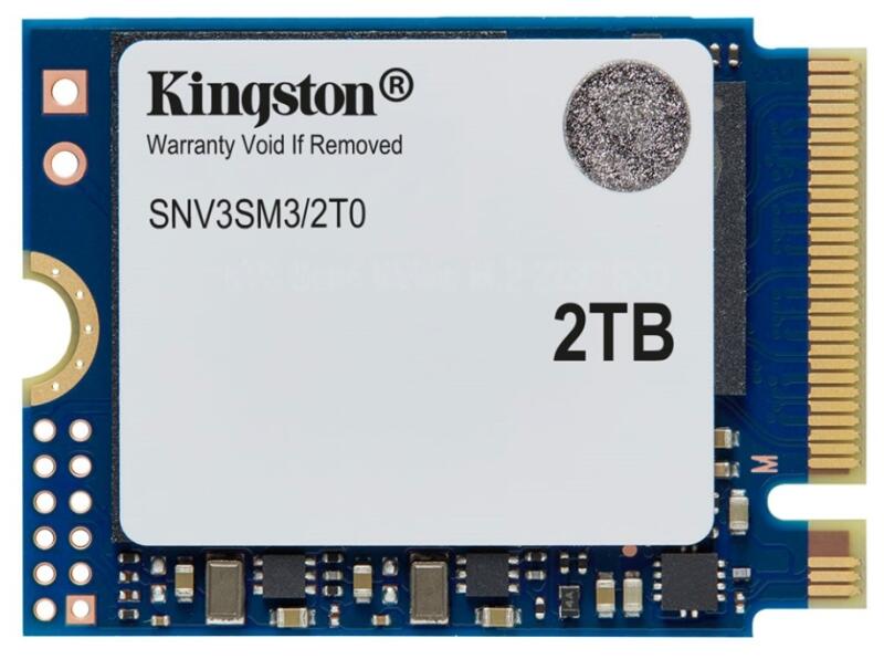 Kingston 2TB NV3 SSD M.2 2230 PCIe 4.0 NVMe, Read: 6,000/ Write: 5,000MB/s, SNV3SM3/2T0