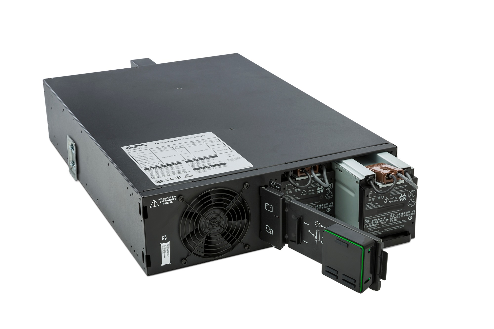 APC UPS Smart-UPS SRT Online cu sin pura,rack,5000VA /4500W,AVR,IECx10,1x,LCD,1-10 min, SRT5KRMXLI - imagine 4