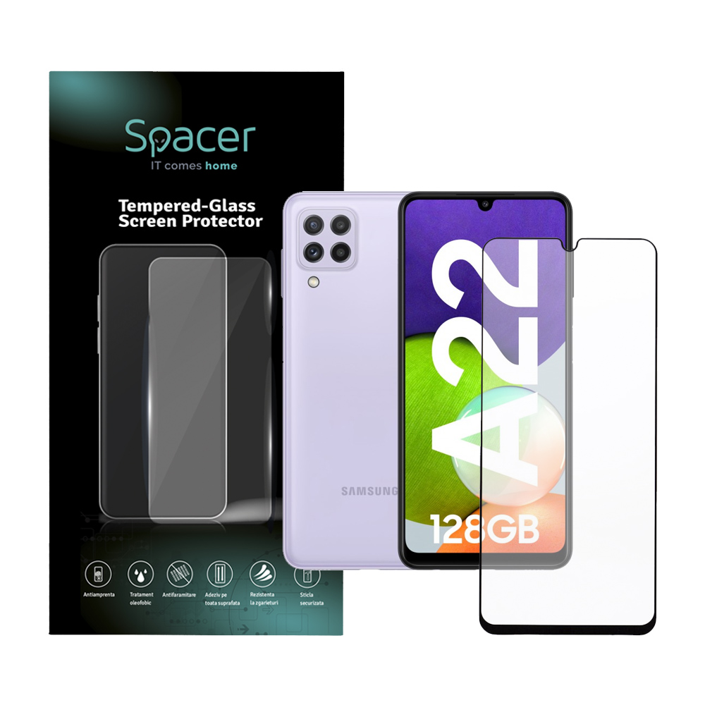 SPACER FOLIE STICLA pentru Samsung Galaxy A22 4G, grosime 0.3mm, acoperire, SPPG-SM-GX-A224G-TG