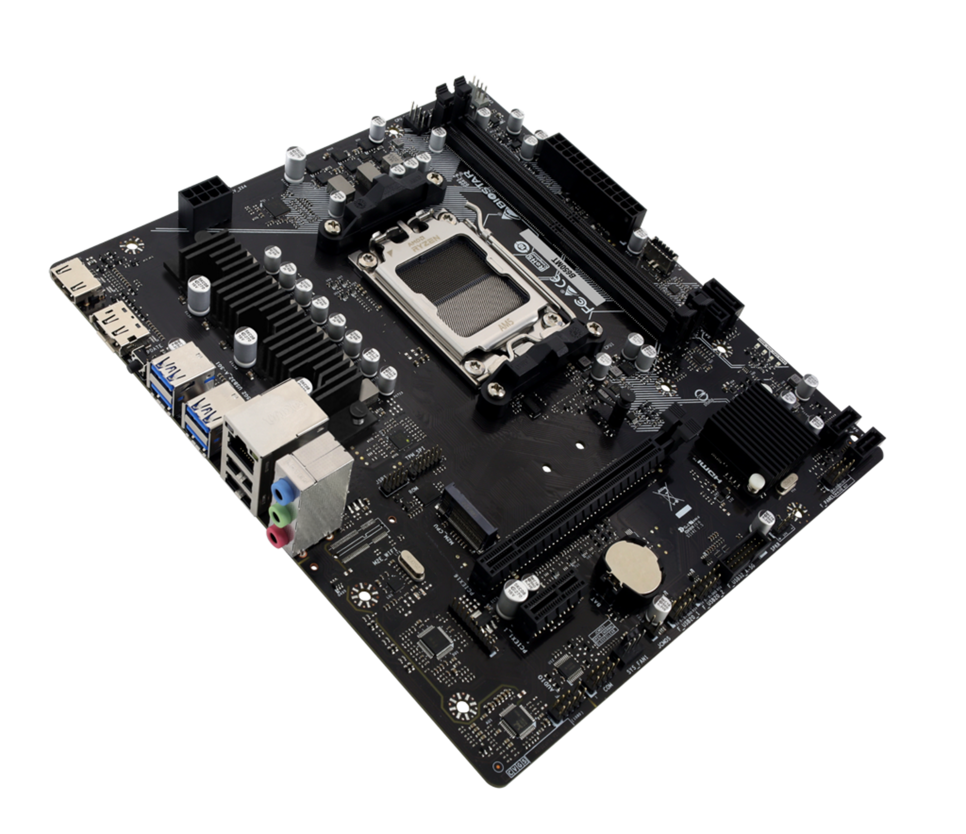 BIOSTAR Placa de baza, skt. AM5, chipset AMD B650, mATX, 2 x DDR5 max. 128 GB, USB 3.2 gen 2, B650MT - imagine 2