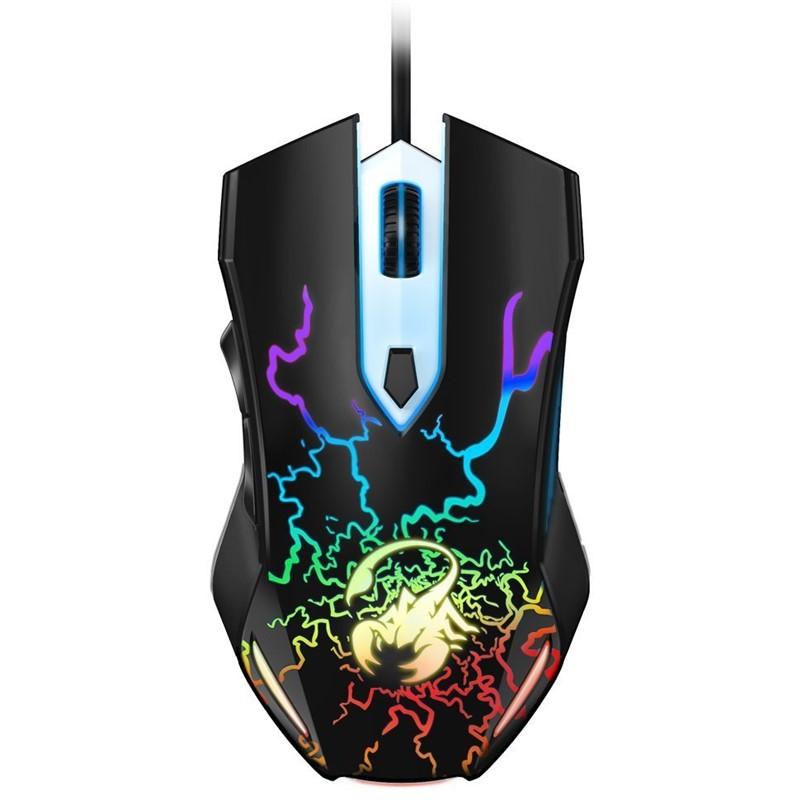 Genius MOUSE, Scorpion Spear, gaming, cu fir, USB, optic, 1200 dpi, butoane/scroll 8/1, 31040002400