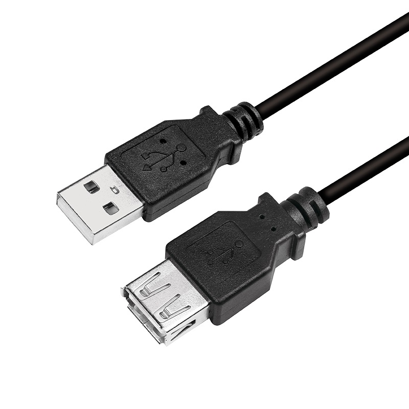Logilink CABLU USB prelungitor, USB 2.0 (T) la USB 2.0 (M), 3m, negru, CU0011B