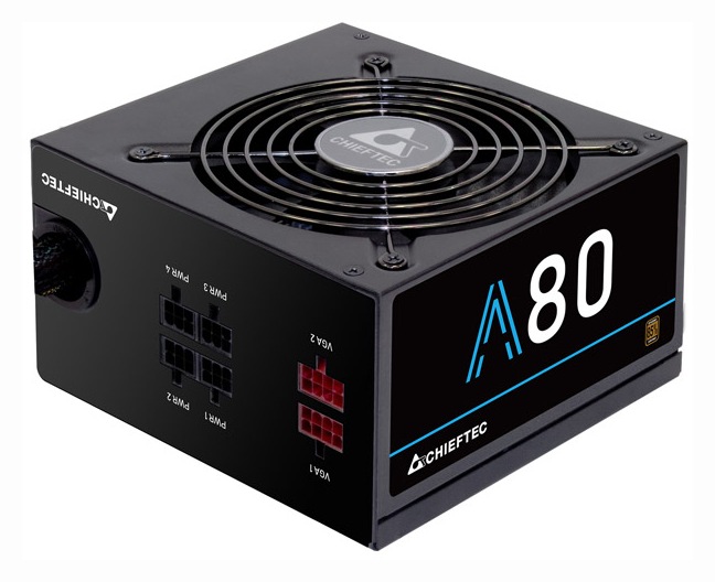 CHIEFTEC SURSA A-80 750 W, semi-modulara, certificare 80 Plus Bronze - compatibila, CTG-750C