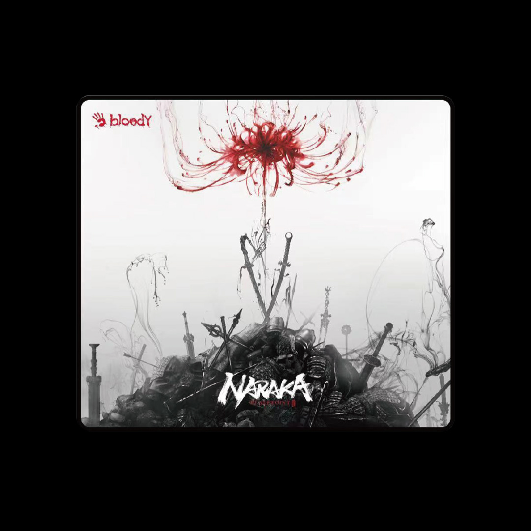 A4Tech MousePAD - gaming, Bloody co-branded Naraka, cauciuc si material textil, 450 x 400 x 3, BP-45