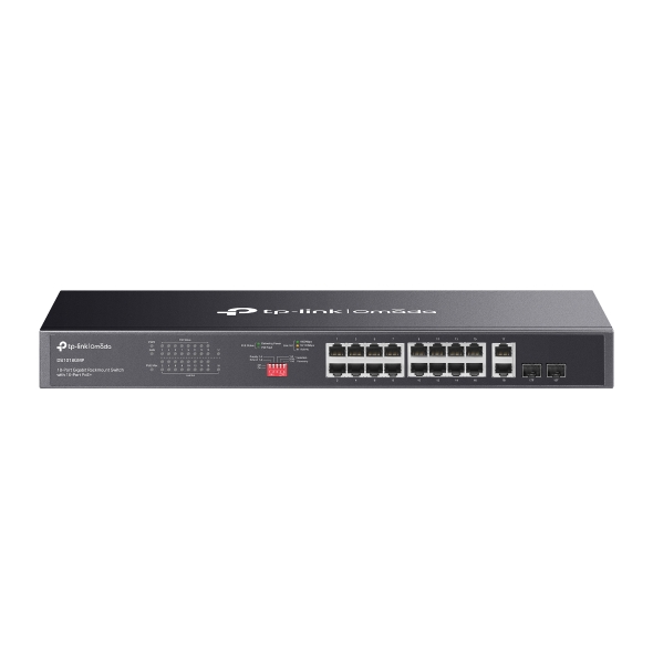 Tp-Link SWITCH Omada unmanaged, 18 porturi Gigabit (16 porturi POE+ buget total 250W), DS1018GMP