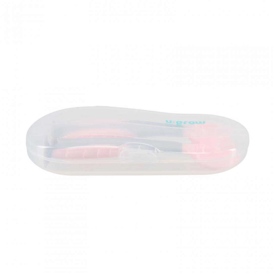 U-GROW Set lingurita si furculita, roz, UG-218PK - imagine 3