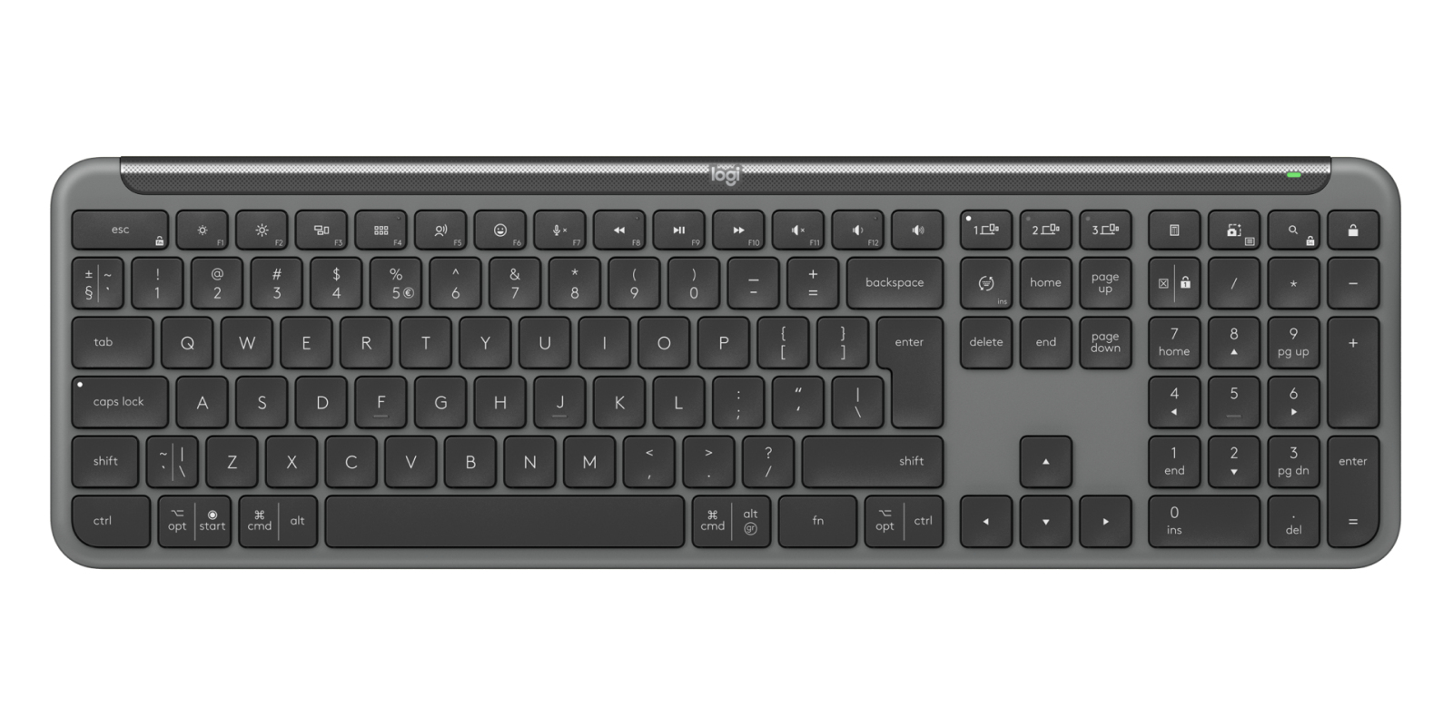 Logitech Signature Slim Combo MK950 for Business - GRAPHITE - US INTL - 2.4GHZ/BT, 920-012508 - imagine 3