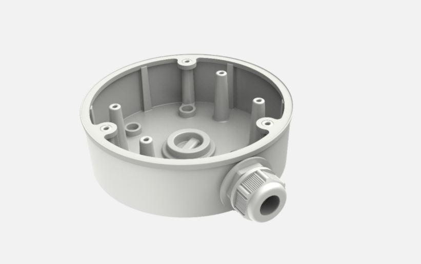 HIKVISION Doza conexiuni, material aliaj de aluminiu, dimensiuni: Φ137 mm × 42 mm, DS-1280ZJ-PT6