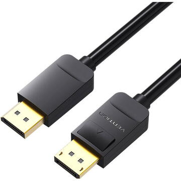 Vention Cablu video, DisplayPort(T) la DisplayPort(T), 1.5m, rezolutie 4K la 60Hz, PVC, negru, HACBG