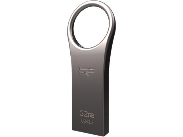 SILICON POWER SP USB Flash Drive 32GB Jewel J80, Titanium, SP032GBUF3J80V1T