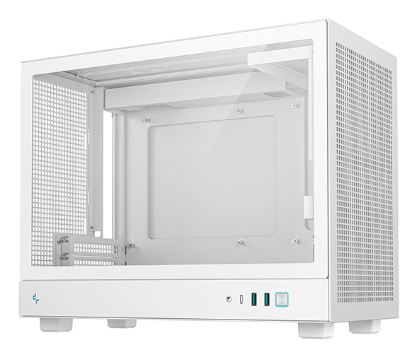 Deepcool CARCASA CH160 PLUS Wh, mini tower, gaming, fara sursa, suporta 4xfan, USB, R-CH160-WHNGM0-G - imagine 3