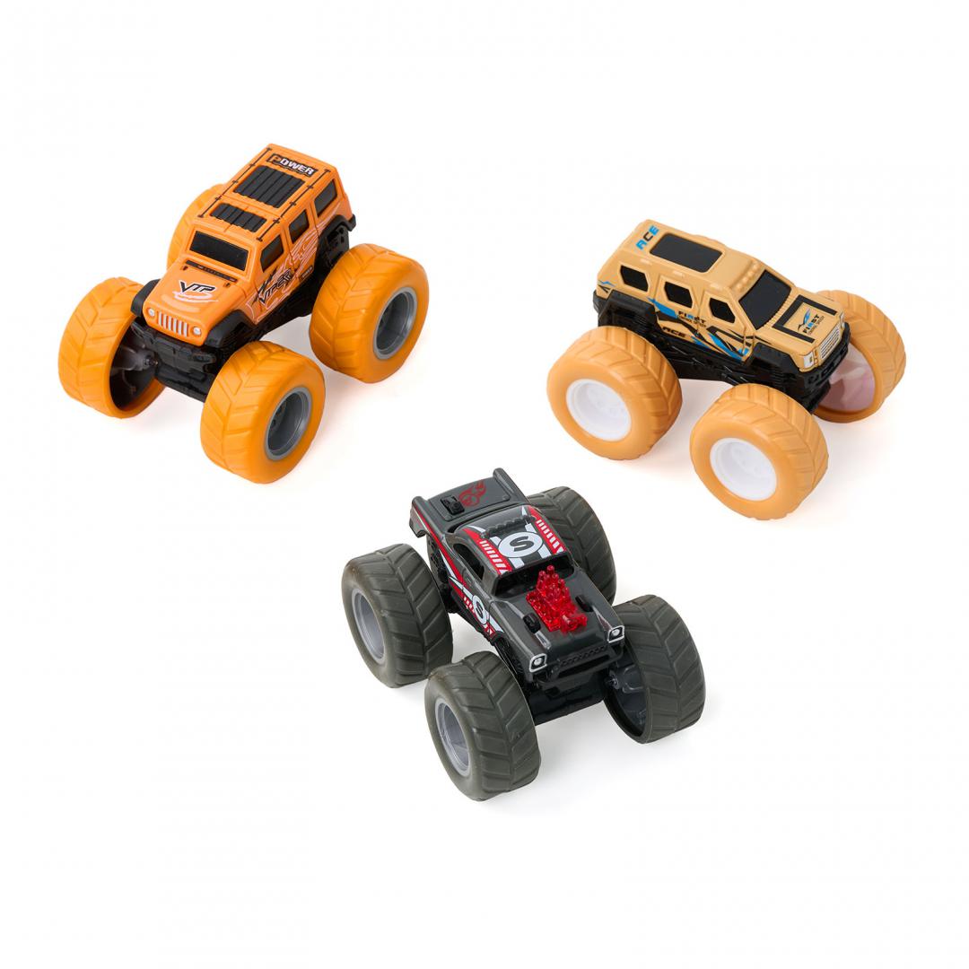 MomKi SET 3 MASINI OFF-ROAD-360 DE GRADE, MOMKI1199-11C - imagine 4