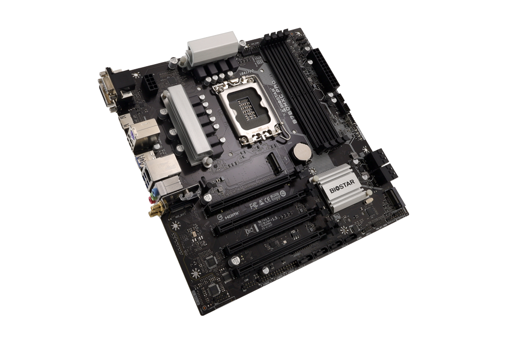 BIOSTAR Placa de baza, skt. LGA 1700, chipset Intel B760, mATX, 4 x DDR5 max. 256 GB, B760MXC PRO