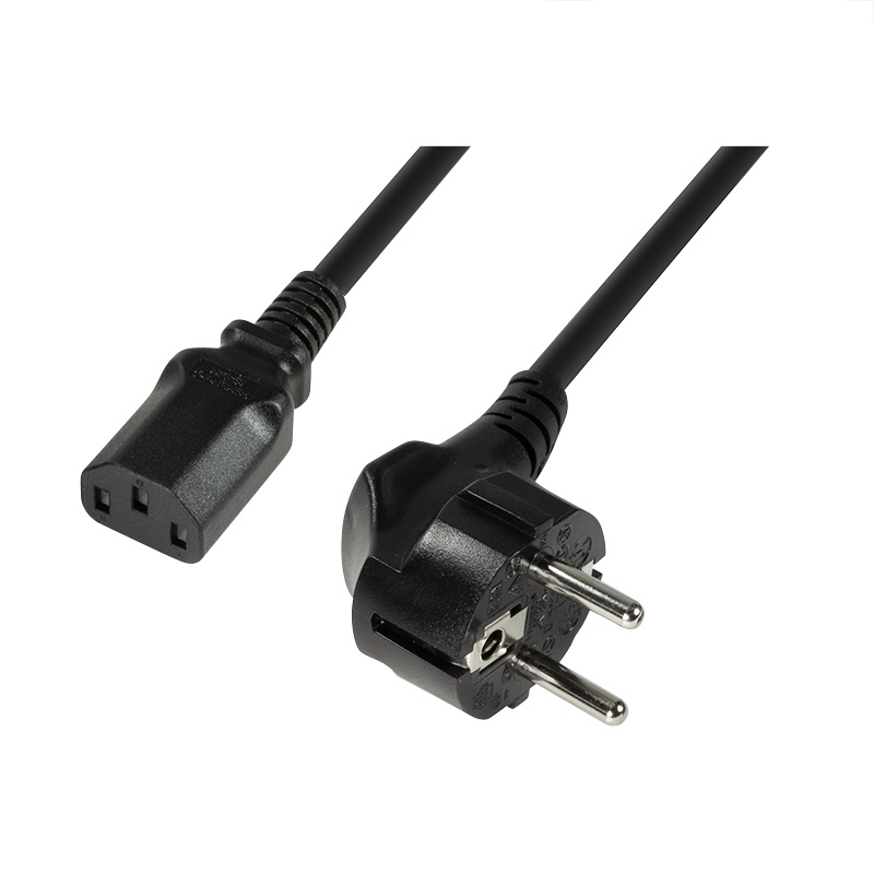 Logilink CABLU alimentare 3m, intrare Schuko, iesire C13, 10A, testat VDE, black, CP095
