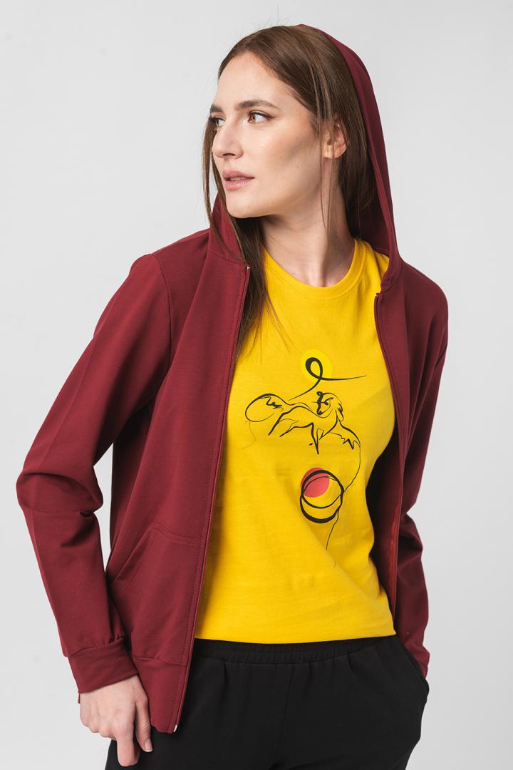 PEGAS HANORAC COTON CASUAL FEMEI BURGUNDY-L, PS2122-17-018BGY-L