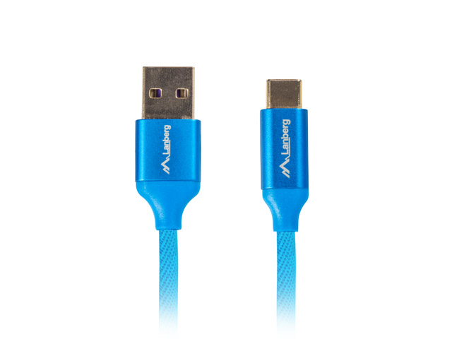 Lanberg Cablu USB-C(M) USB-A(M) 2.0 1,8 m albs, CA-USBO-22CU-0018-BL