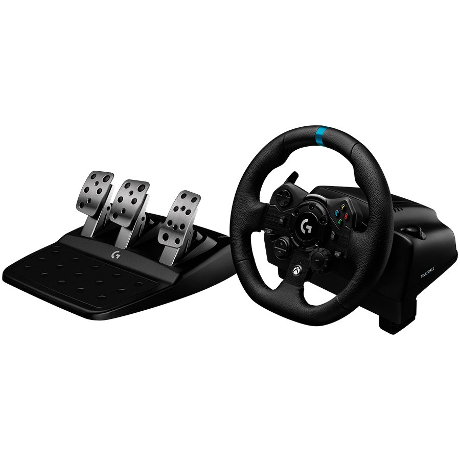 Logitech G923 Racing Wheel and Pedals - PC/XB - BLACK - USB, 941-000158