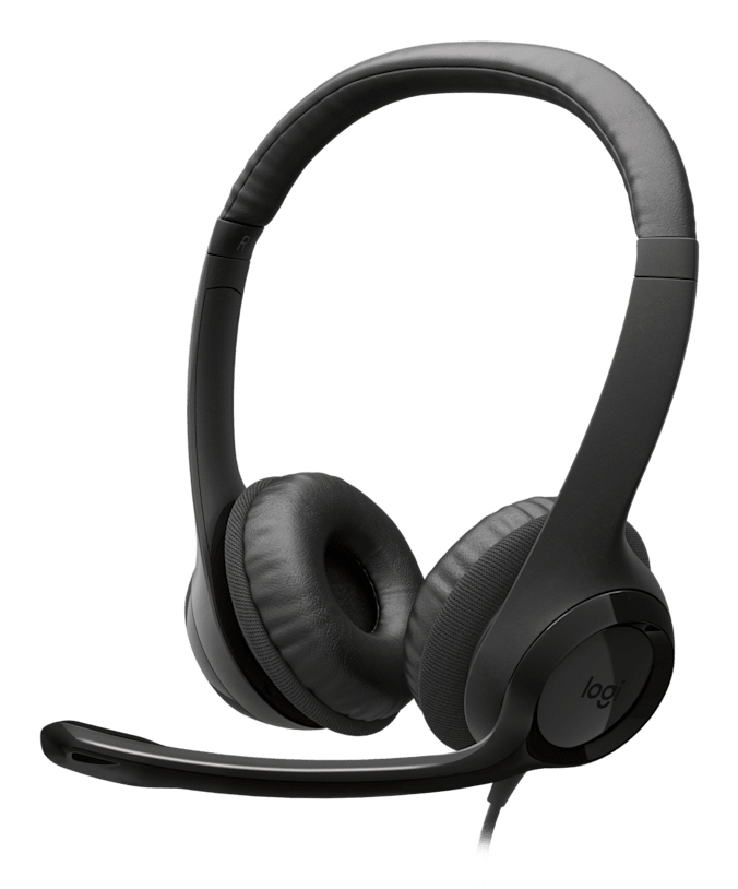 Logitech Casti H390 USB-C Black, 981-001576