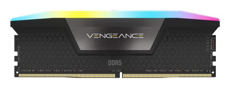 Corsair Memorie DDR5, 8GB, 5200MHz, C40, 1.25V, Intel XMP, Negru, RGB, Vengeance, CMH8GX5M1B5200C40