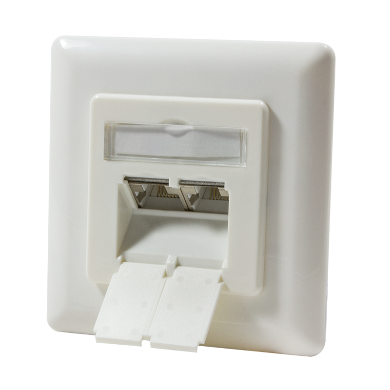 Logilink PRIZA RJ-45 aplicabila cu 2 iesiri pt. cablu FTP, Cat6A,RJ-45 (M) x 2, ecranat, NP0021