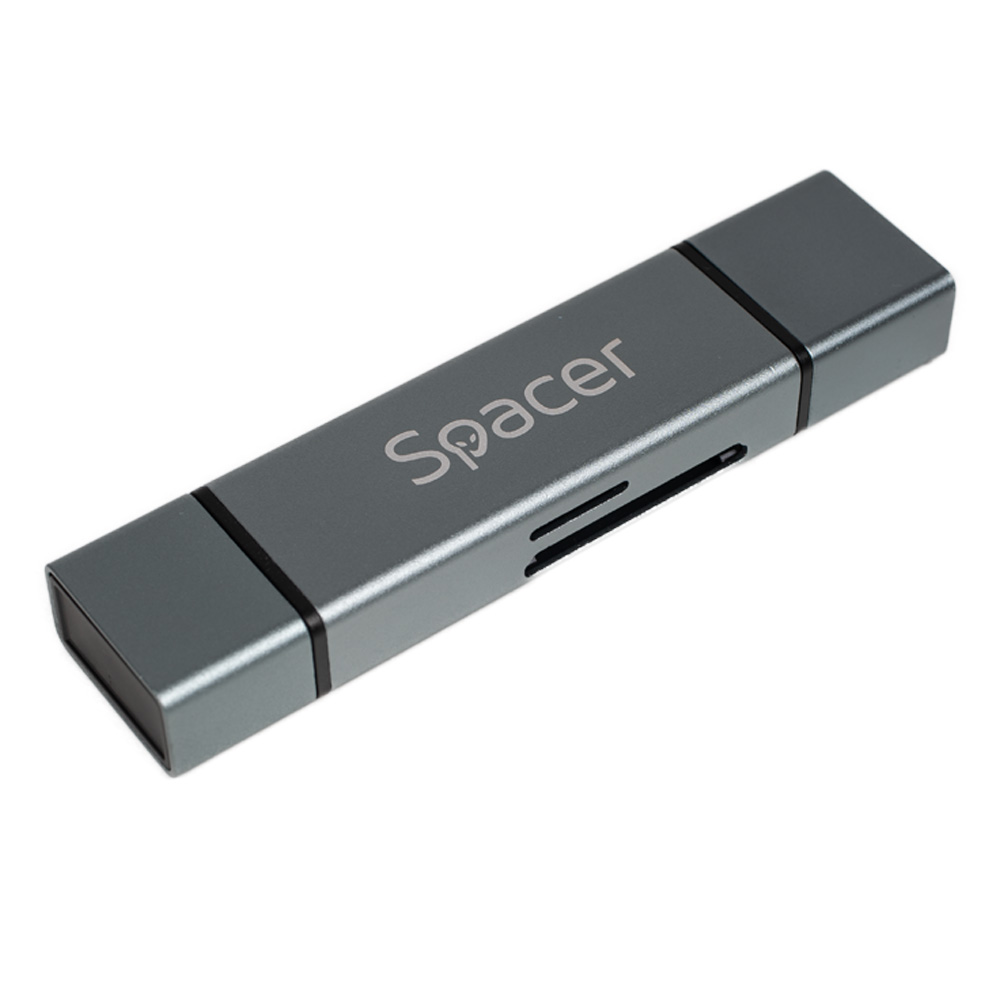 SPACER CARD READER extern, 4 in 1, interfata USB 2.0, USB Type C, citeste/scrie, SPCR-TYPEC-USB-01