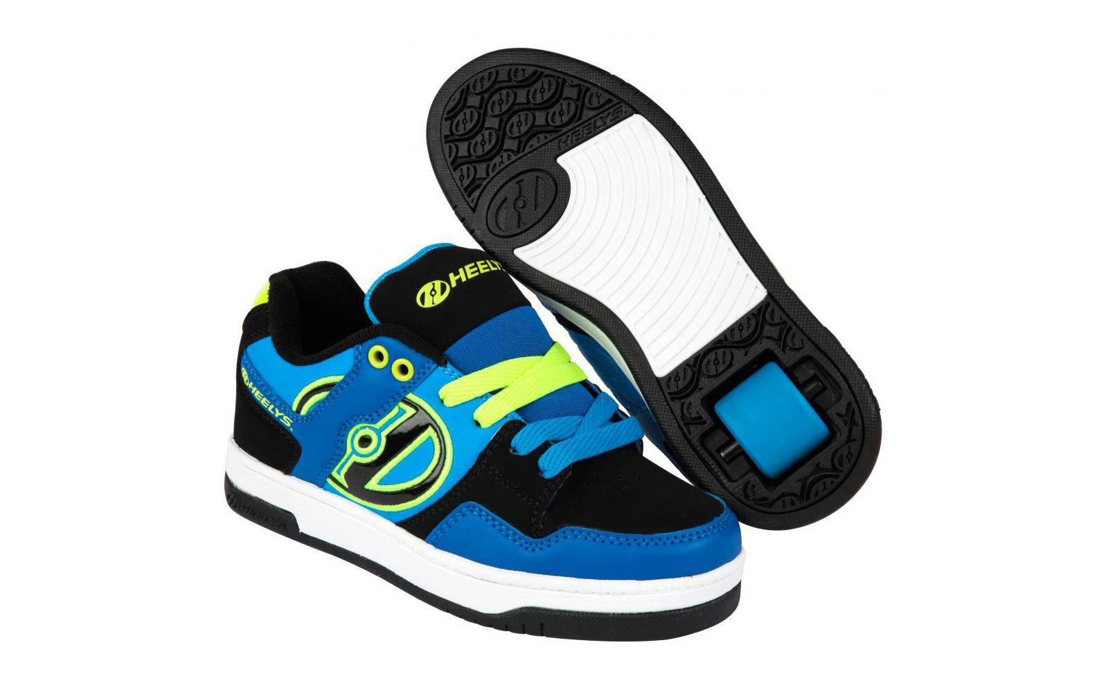 PEGAS ROLE HEELYS FLOW 34 ALBASTRU NEGRU LIME, HLY-B1W-5023